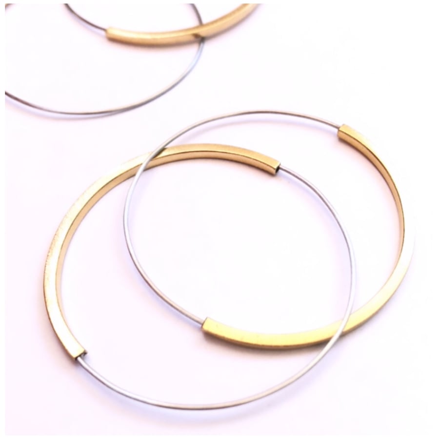 Image of Arracades reflex or. Pendientes reflejo oro