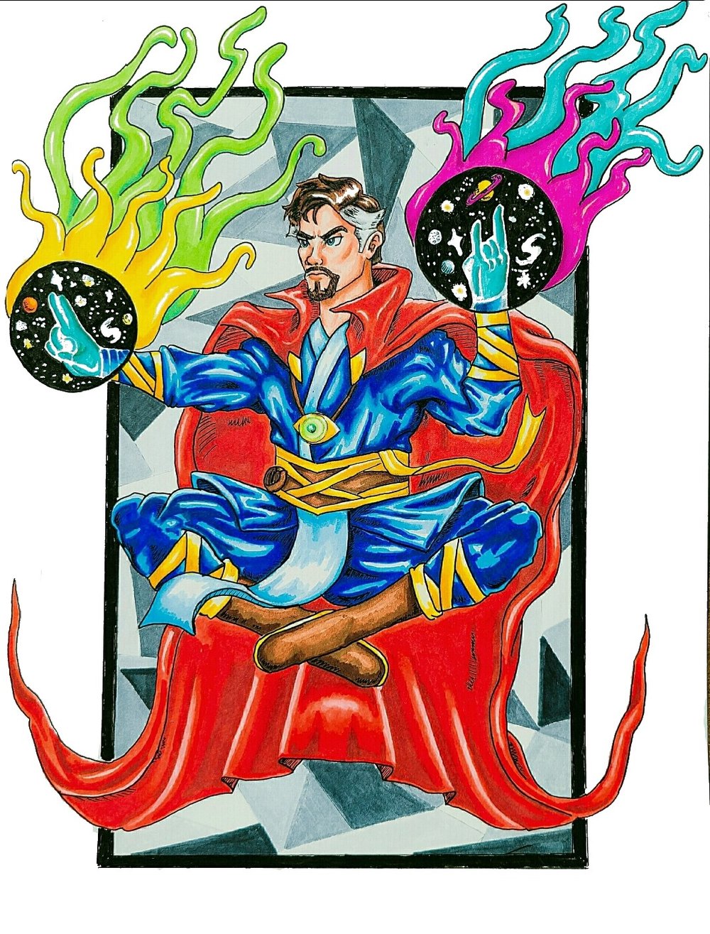 Doctor Strange Cosmic Mirror Dimension Print