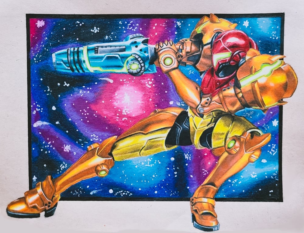Metroid Samus Returns Galaxy Print