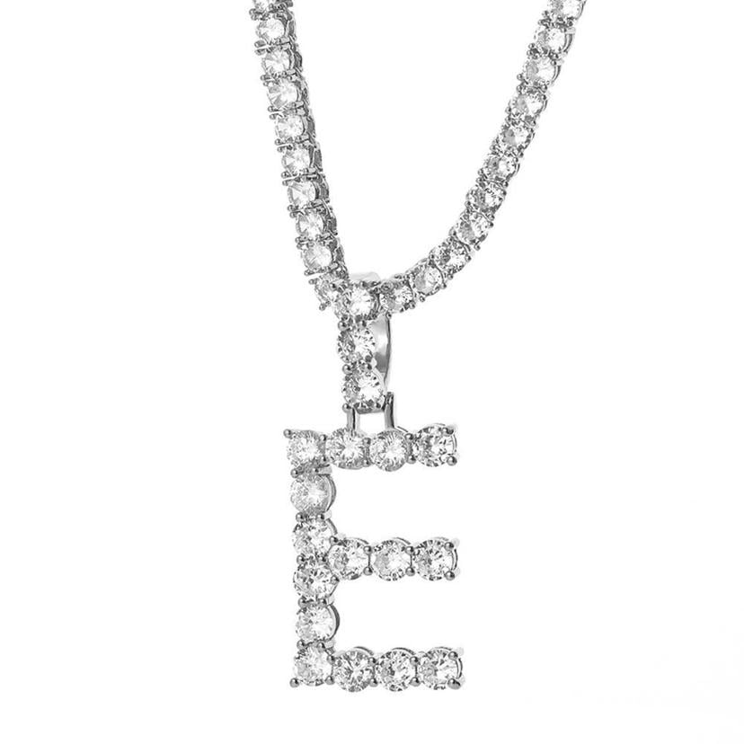 Image of Tennis Chain with Letter 