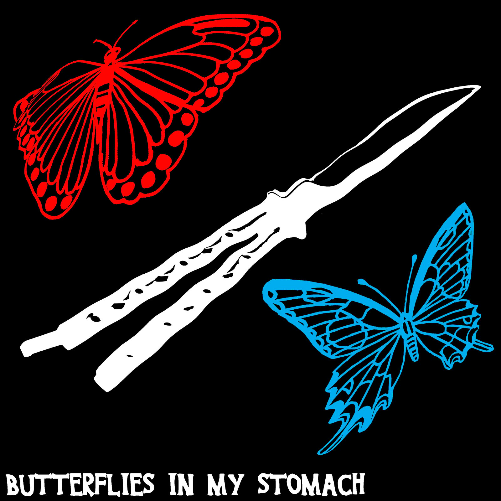 butterflies in my stomach moletom com capuz