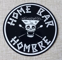 Image 2 of HOME BAR HOMBRE 4" Vinyl Sticker