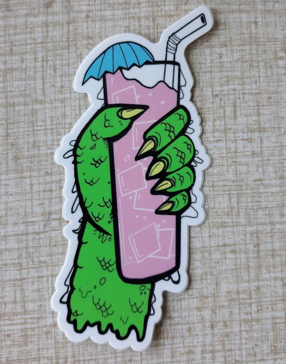 THIRSTY CREATURE Logo 4" Tall Vinyl Sticker 