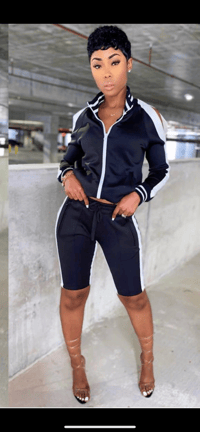 Open Shoulder Track Suit