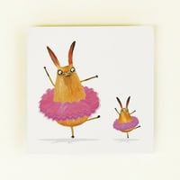 Image 2 of Bunny Ballet Card