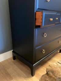 Image 2 of Stag tallboy chest of drawers in black.ANY COLOUR 
