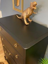 Image 3 of Stag tallboy chest of drawers in black.ANY COLOUR 