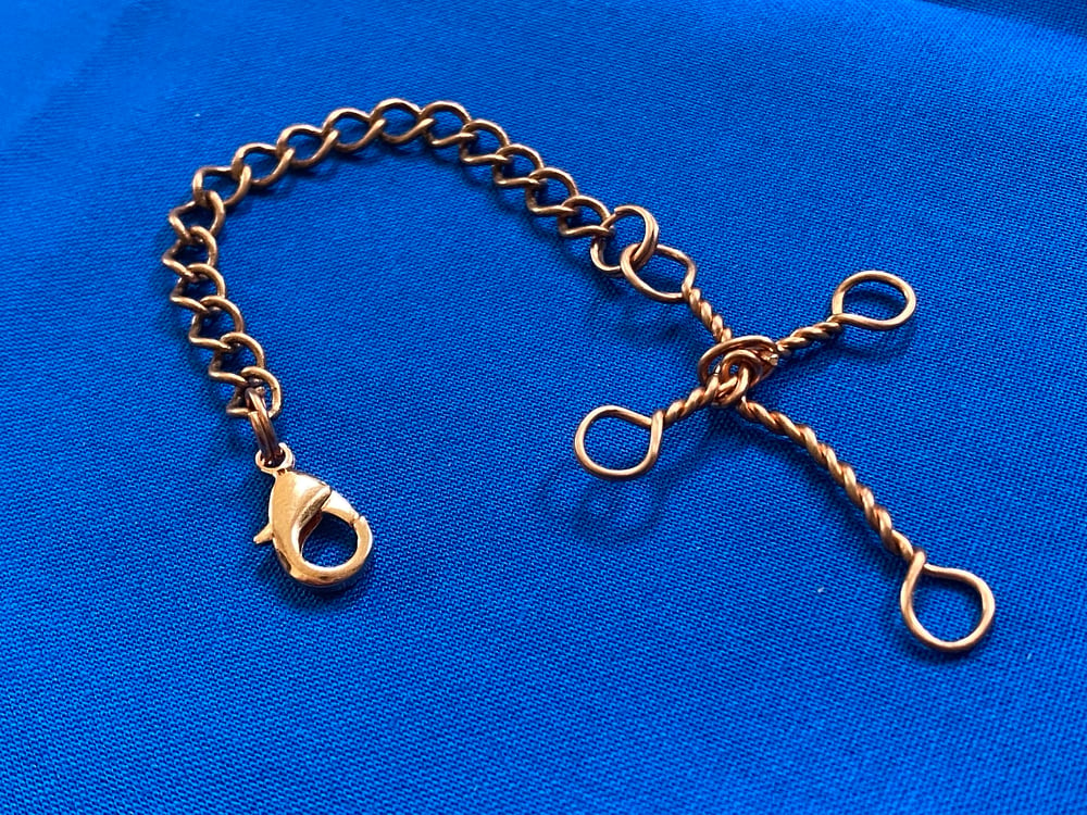 Copper Cross Keychain