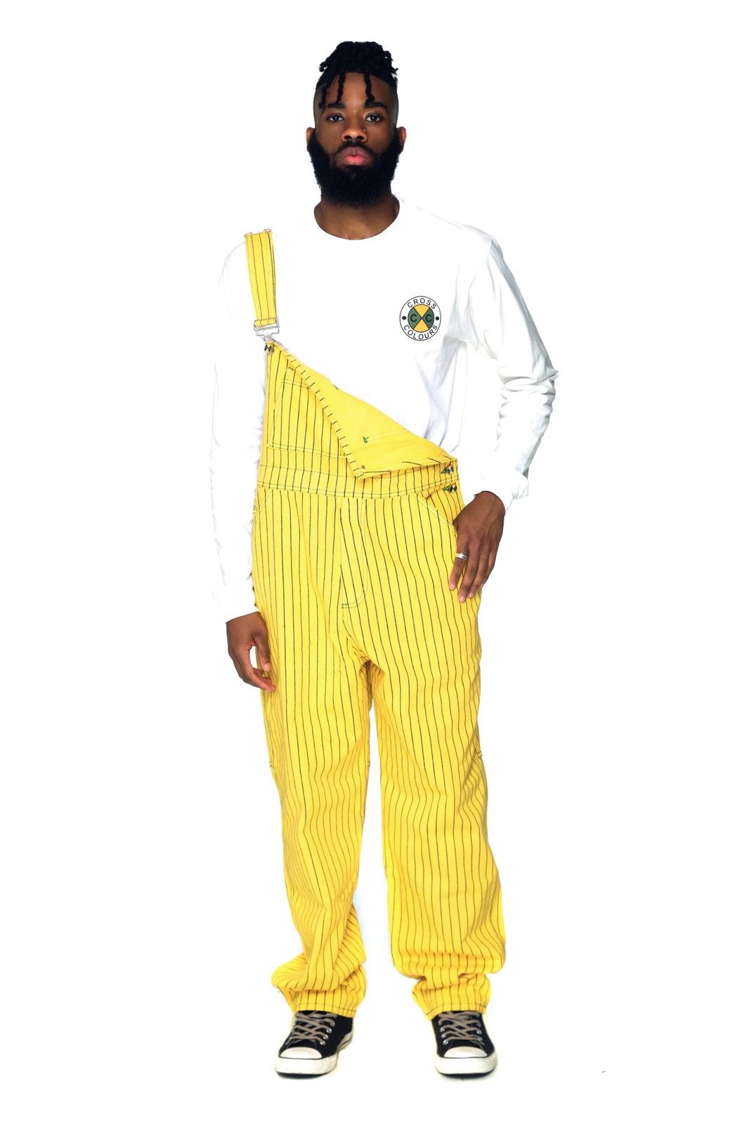 Cross Colours - CLASSIC PINSTRIPE OVERALLS - YELLOW | O'WEAR®