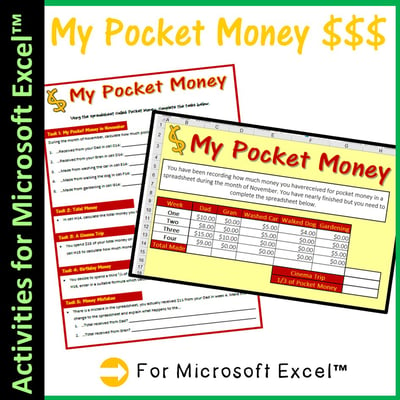 Image of Excel Spreadsheets Pocket Money Activity