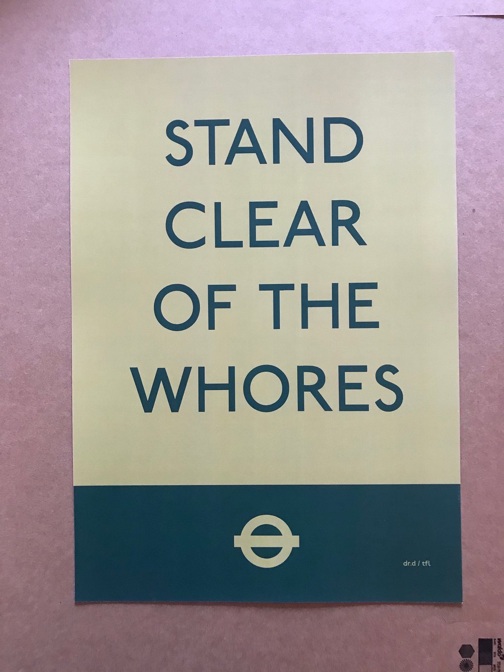 Image of STAND CLEAR OF THE WHORES