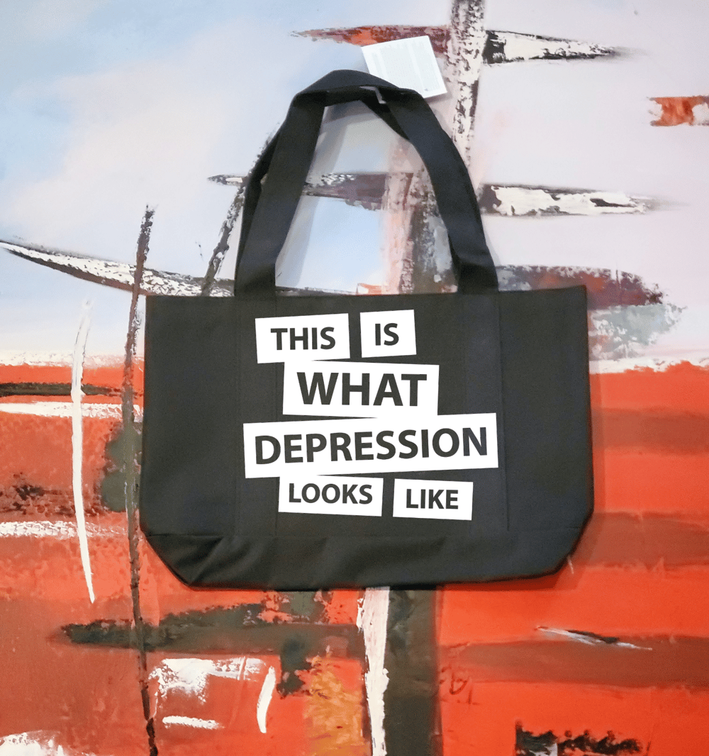 Anxiety, Depression, BHM Tote Bags