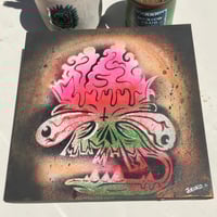 Image 2 of Toile Canvas pochoir ´´Monster Brain´´ Jokoko