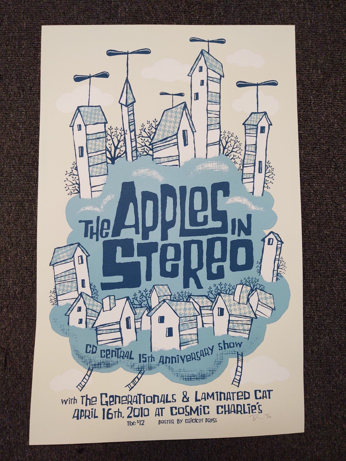 Apples in Stereo Screenprint Poster / CD Central 15th | CD Central