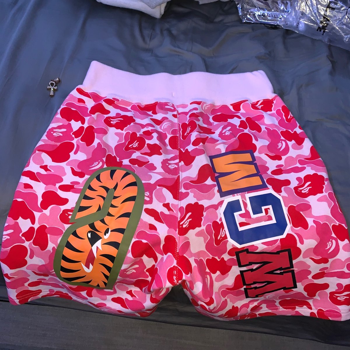 Pink Bathing Ape Shorts Real Bape Shorts Pink Bape Shorts