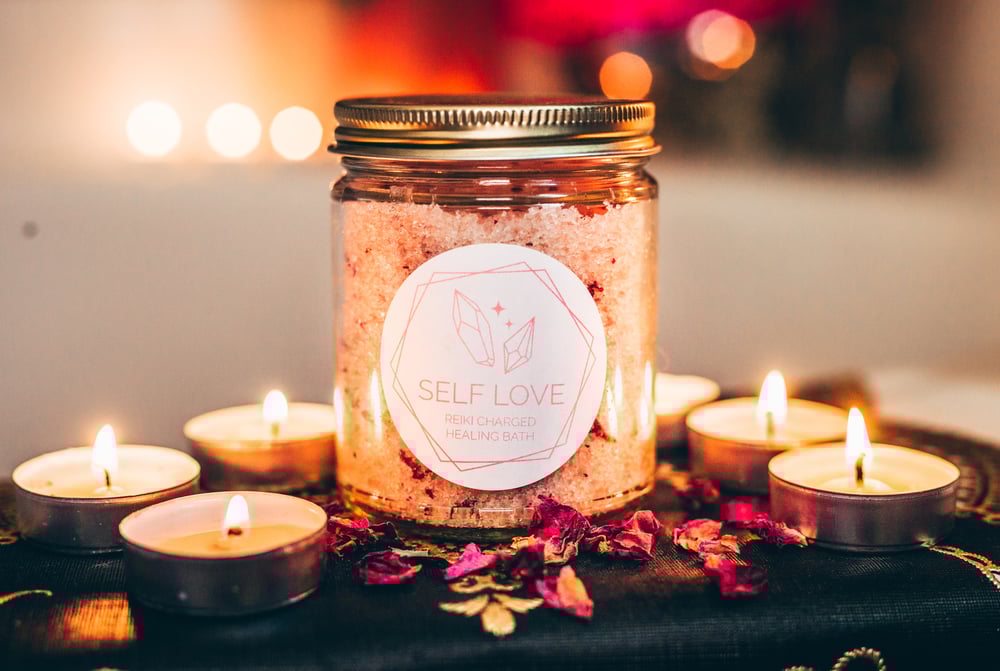 Image of Self Love Reiki Charged Healing Bath