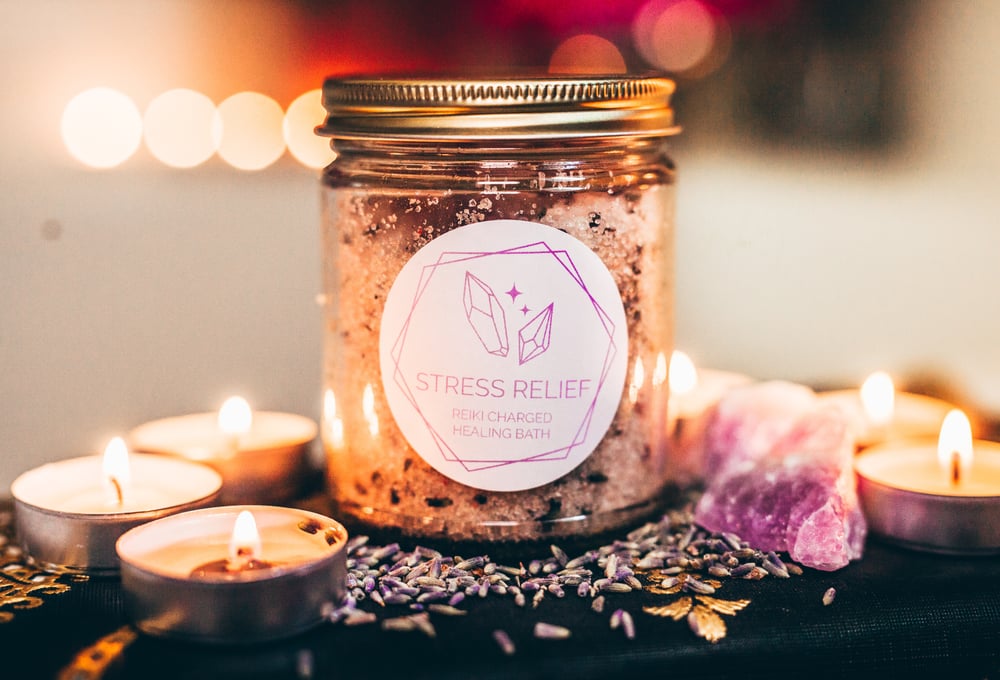 Image of Stress Relief Reiki Charged Healing Bath