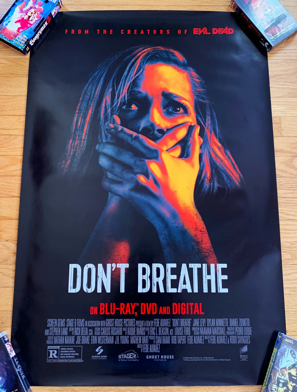 2014 DON'T BREATHE Original Ghost House Pictures Video Promotional Poster