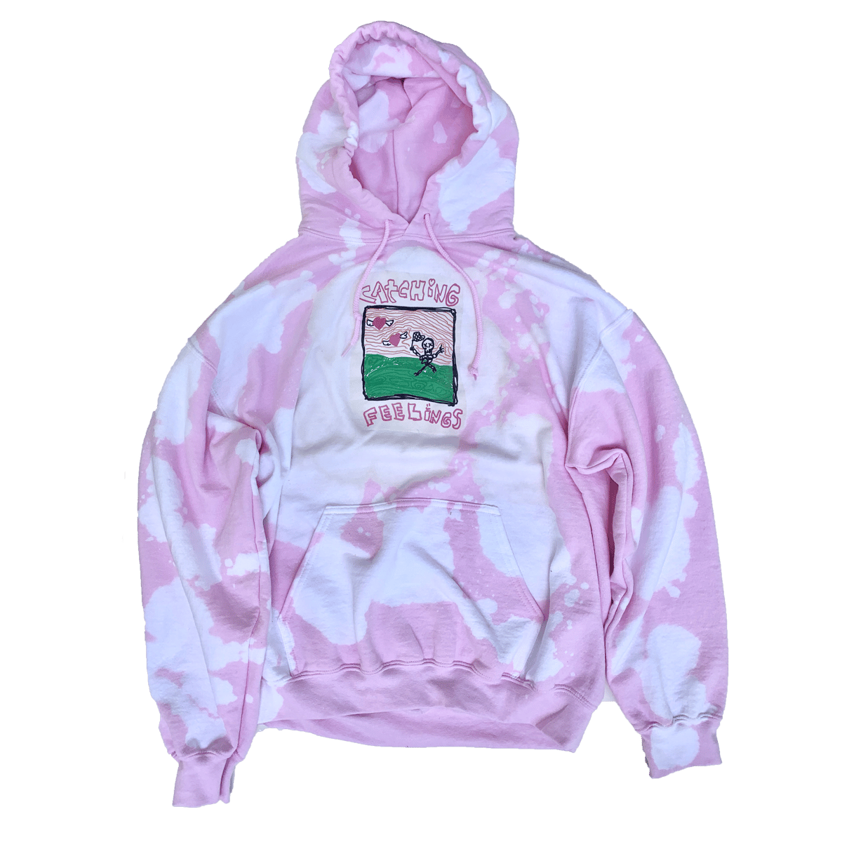 Amour pink hoodie hot sale with rose