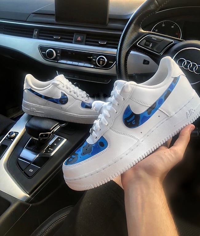 Nike AF1 - Blue Camo Bapes V1