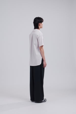 Image of TRAN - 開領休閒短袖襯衫 (卡其)