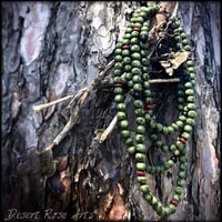 Image 2 of Green Earth Rune Meditation Mala