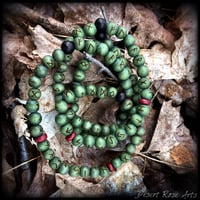 Image 4 of Green Earth Rune Meditation Mala