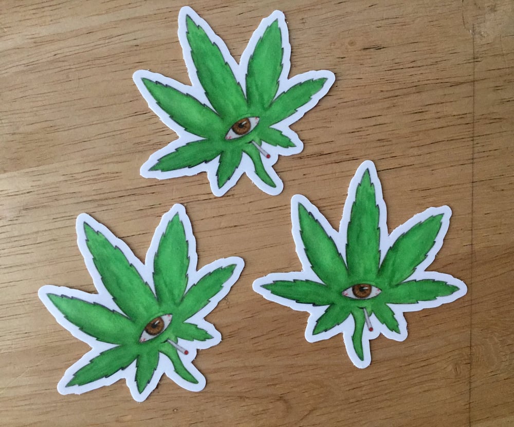 Image of Pot Leaf Sticker