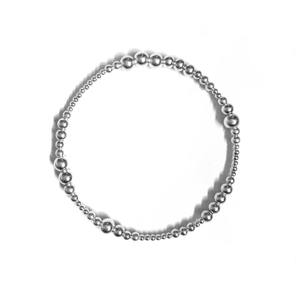 Image of Sterling Silver Boho Stacking Bracelet