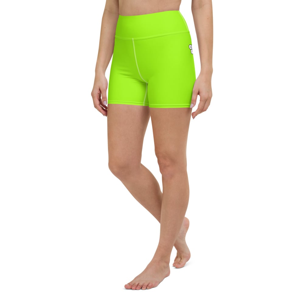 green yoga shorts