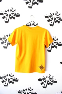 Image of post up tee in gold 