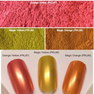 Image of Yellow/Orange Pearl Pigments </p> 11 Colors Available