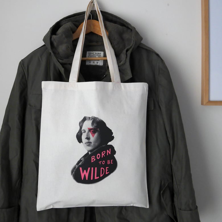 Image of BORN TO BE WILDE tote bag