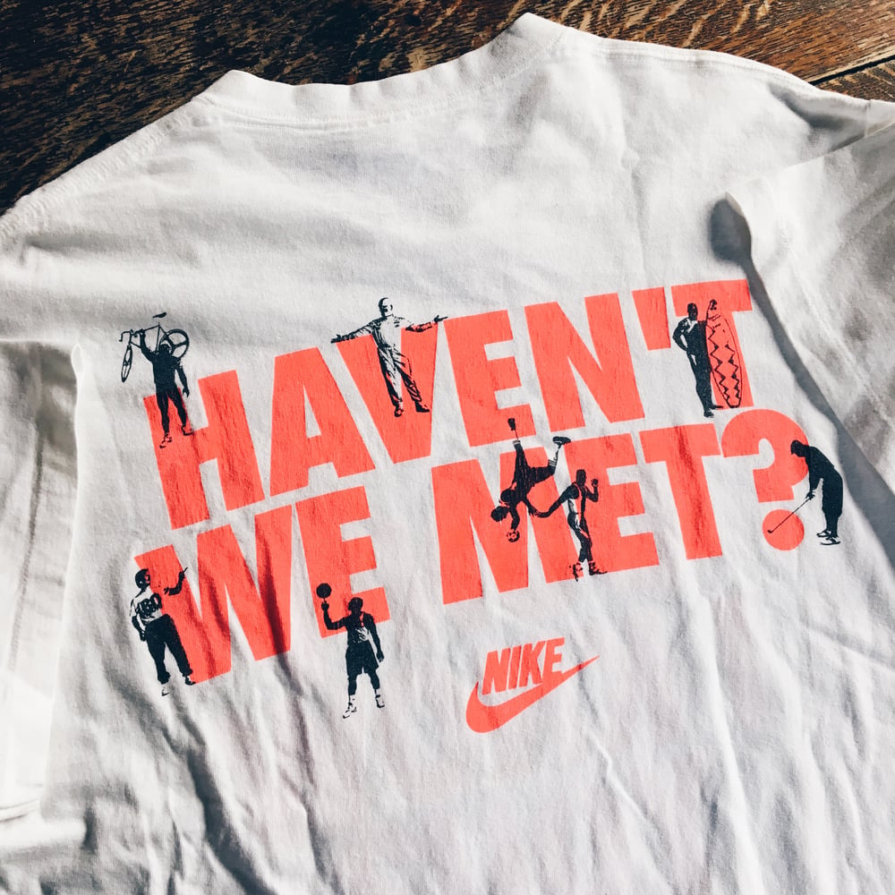 Image of Original Early 90’s Nike Bo Jackson “Haven’t We Met?” Tee.