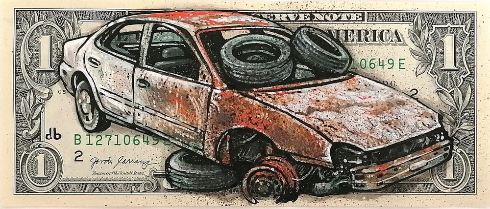 'Burn Out' (on $1 Bill)