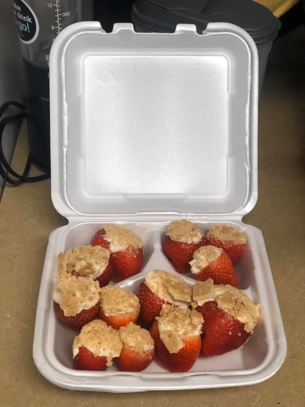 Image of CheeseCake Stuffed Strawberries