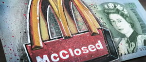 'McClosed' (on £1 Bank note)