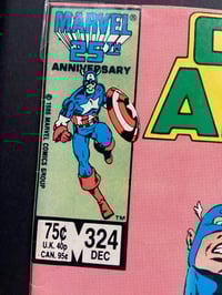 Image 3 of Captain America, framed complete vintage Marvel comic, No 324 December 1986