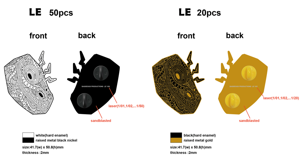 Basseggs Pins LE 20 & LE 50