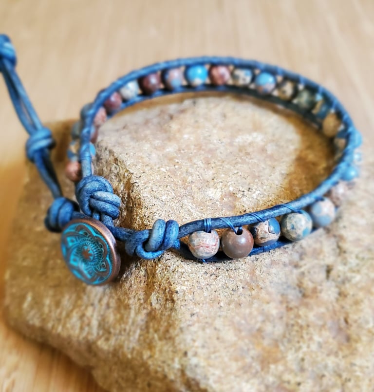 Blue Sea Sediment Jasper Bracelet Image 3