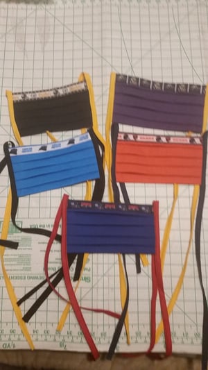 Image of Fabric mask with emblem/logo