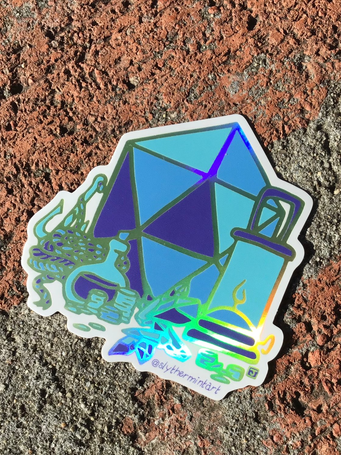 Image of Adventure Awaits d20 Sticker