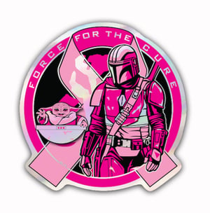Image of Force For The Cure: Holographic Sticker 2 Pack