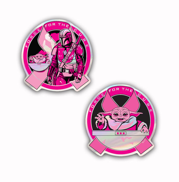 Image of Force For The Cure: Holographic Sticker 2 Pack