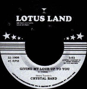 Image of LL-1005 - Crystal Band "Music" b/w "Giving My Love Up To You"