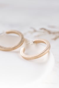  Brass chunky Hoops 