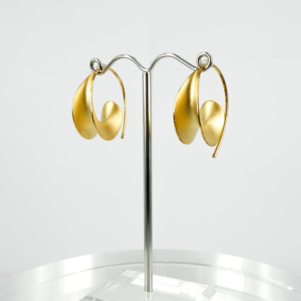 Image of M3148 - Gold plated Mali style earrings