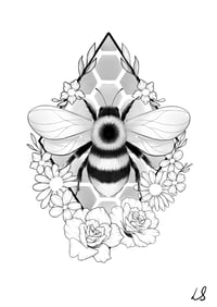 Bee honeycomb print 