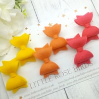 Image 1 of CHOOSE YOUR COLOUR - Set of 3  Dinky Pigtail Clips