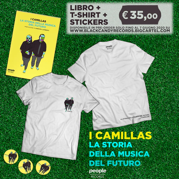 Image of I Camillas # bundle [libro + t-shirt + adesivi]
